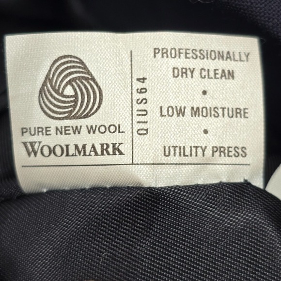 Hart Schaffner Marx Blazer‎ Mens 42L Blue 3 Button Wool Coat Jacket Business - Picture 8 of 16